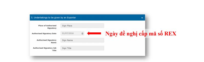 Hướng dẫn khai báo xuất xứ theo cơ chế REX