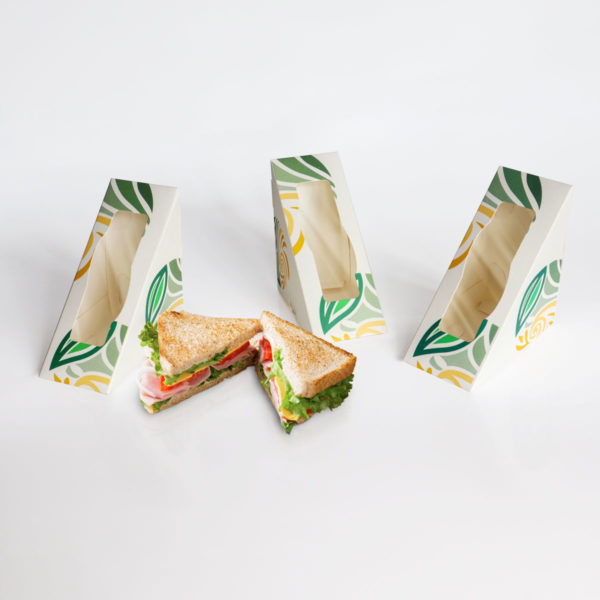 hộp giấy sandwich có họa tiết