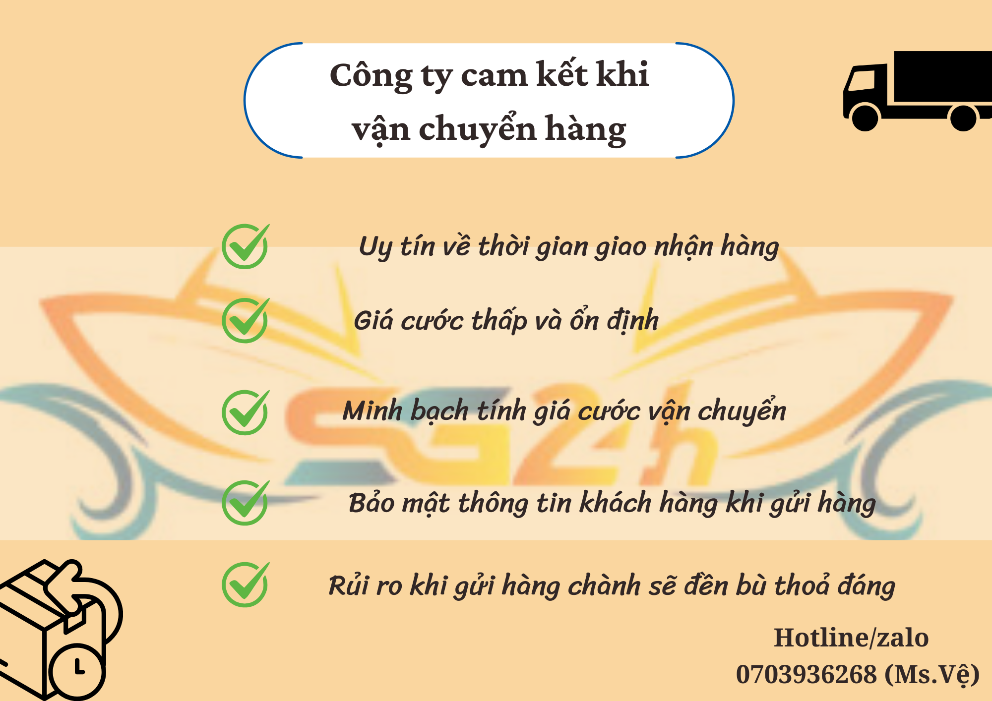 Công ty cam kết những quyền lợi tốt nhất cho khách hàng