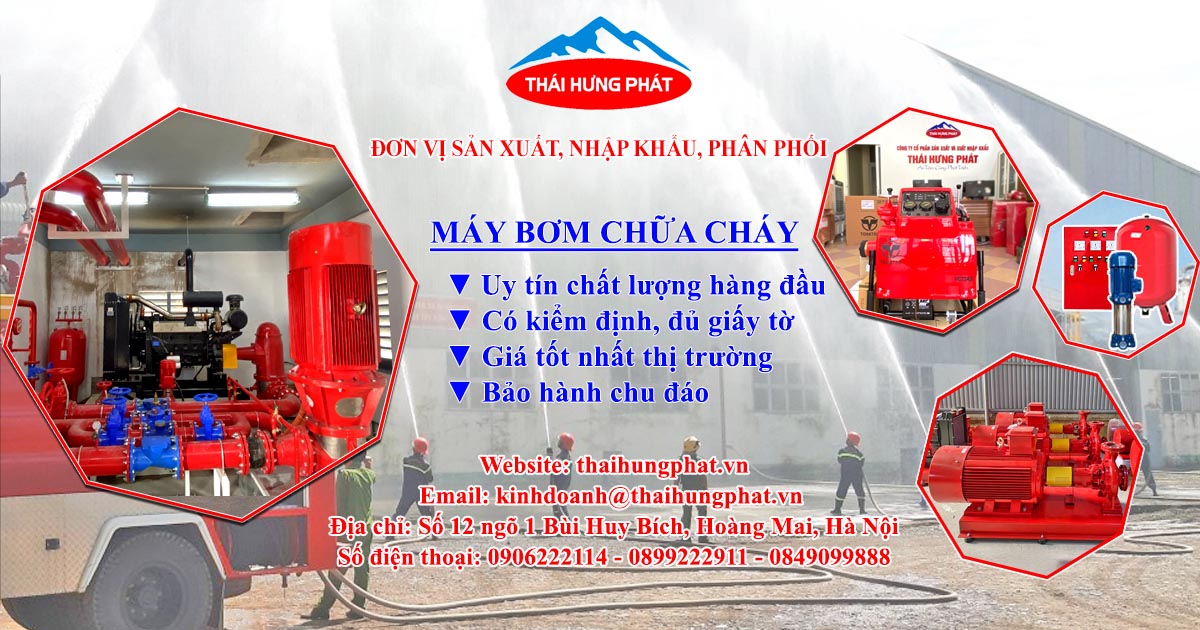 Banner máy bơm chữa cháy Thái Hưng Phát