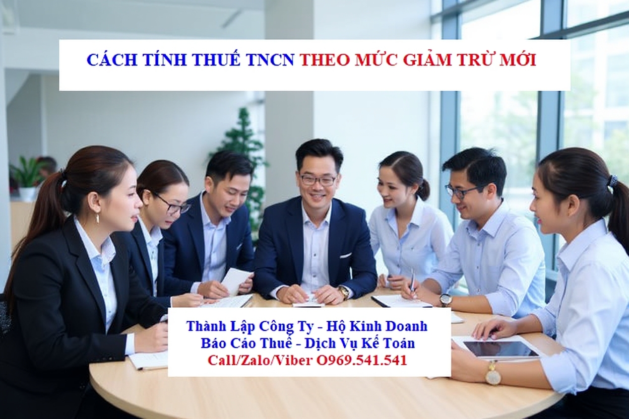 Cách tính thuế TNCN 2026 theo mức giảm trừ mới