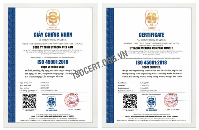Chứng nhận ISO 45001 - 3 Chứng nhận ISO 45001 - 3